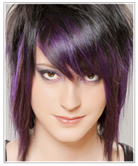 Fun purple hair color